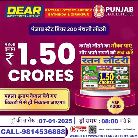 dear lottery agency|Rattan Lottery Agency (@rattanlotteryagency) .